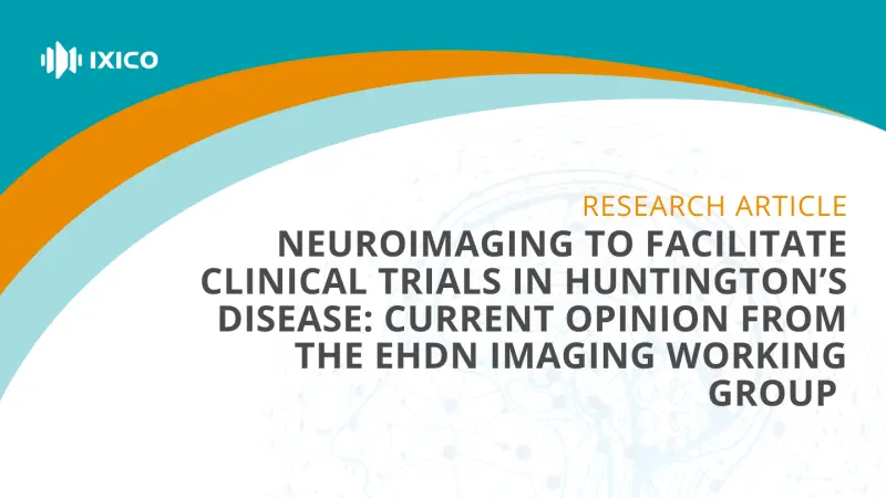 Image Neuroimaging to Facilitate Clinical Trials in Huntingtons Disease Current Opinion from the EHDN Imaging Working Group