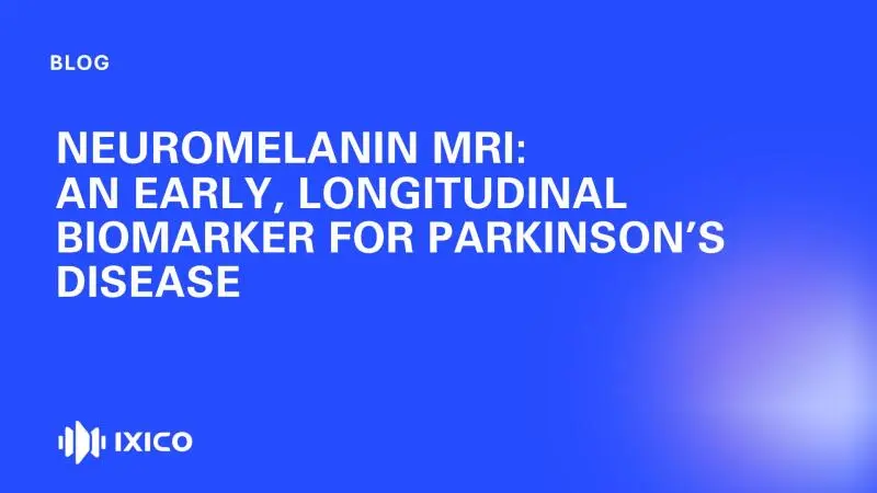 Neuromelanin MRI: An Early, Longitudinal Biomarker for Parkinson’s Disease